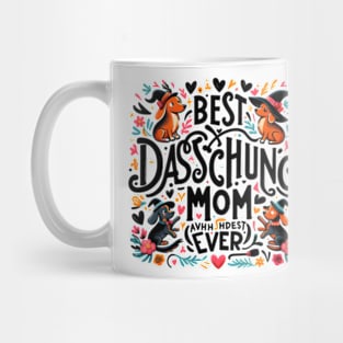 Funny Weiner Dog Gifts for Women - Best Dachshund Mom Ever funny Mug